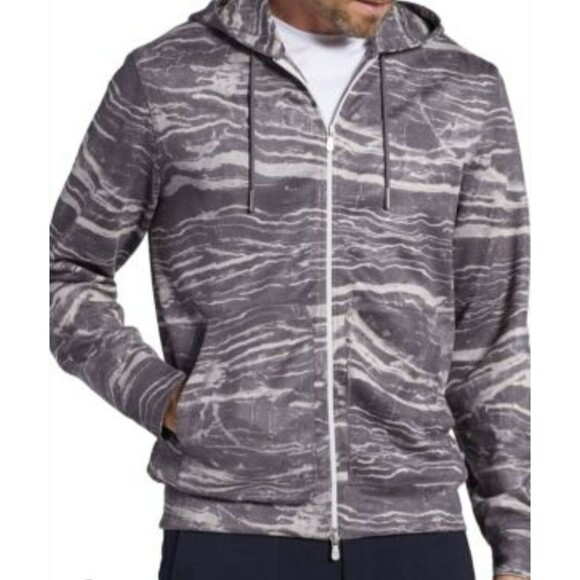 Pino Porte Men's Size Medium Full Zip Marbled Pattern Jacket - Picture 8 of 8